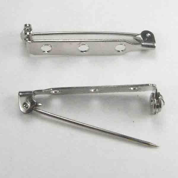 1.25 Inch Silver Pinback