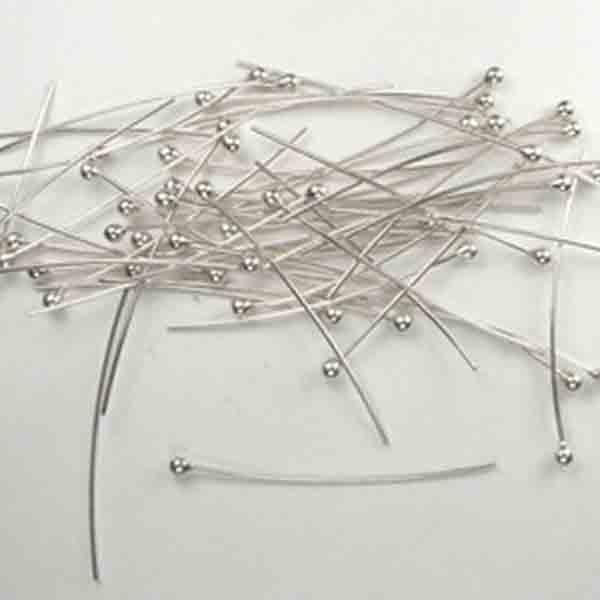 1.25 inch Sterling Headpin with Ball End