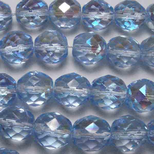 12MM Light Sapphire Ab Fire Polish Ball