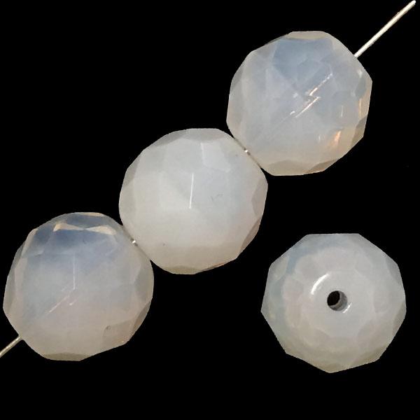 12MM White Opal Fire Polish Ball