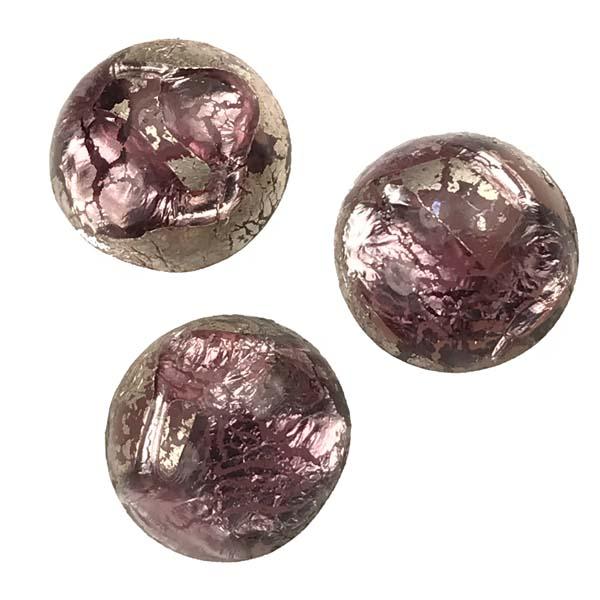 13MM Amethyst Foil Cabochon