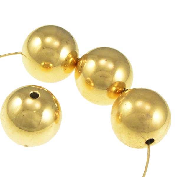 14MM Smooth Gold Plate Ball