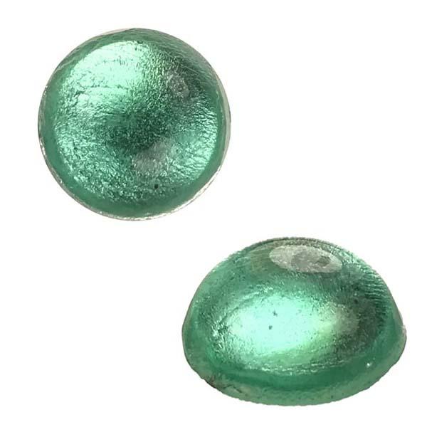 15MM Light Emerald Foil Cabochon