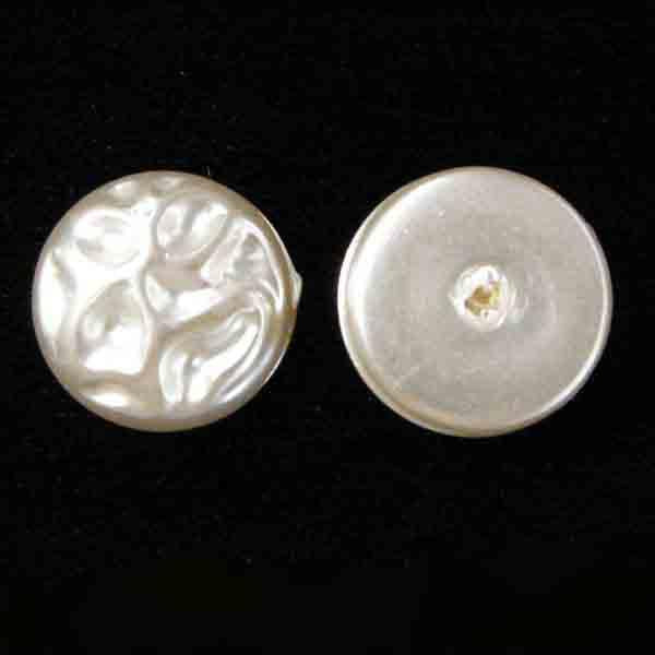 15MM Wavy Plastic White Pearl