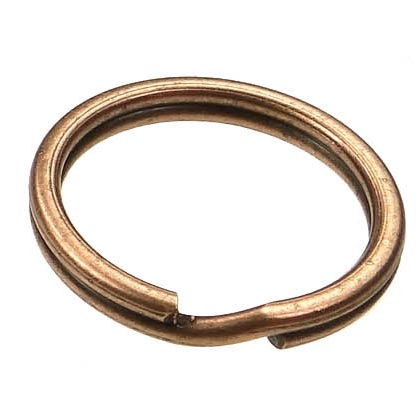 16MM Antique Copper Plate Split Ring