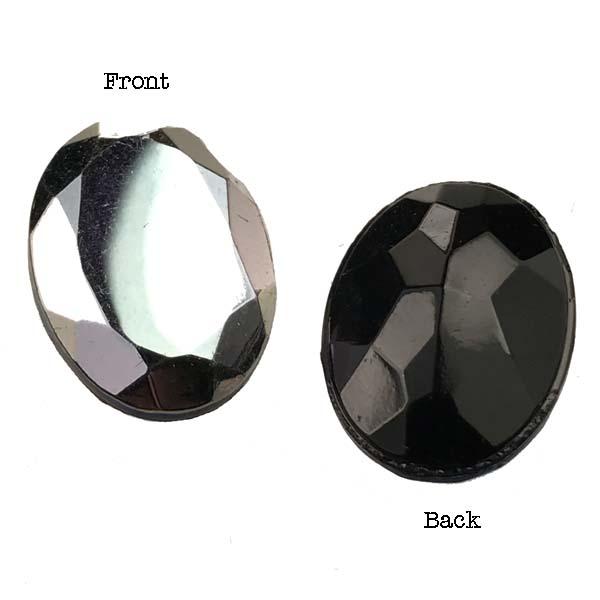 18X13MM Silver Iris Faceted Table Cut