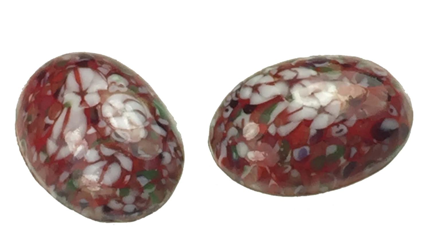 18X13MM Topaz Floral Look No Hole Cabochon