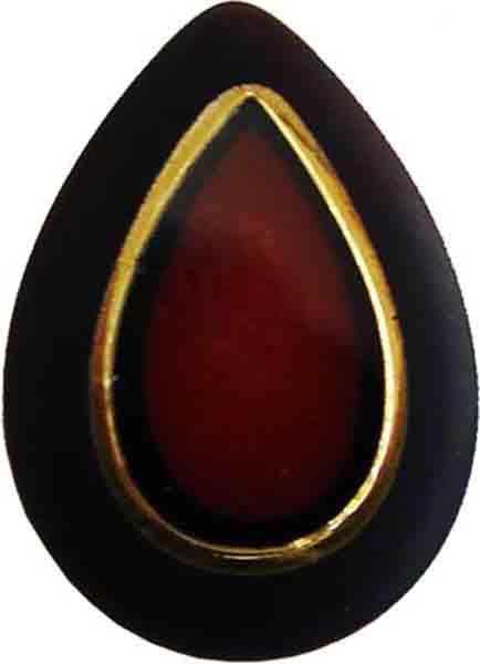 18X13 Tear Cobalt/Red/Gold Cabochon