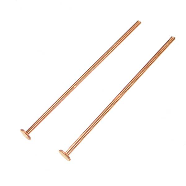 1 Inch Headpin 24 gauge Copper