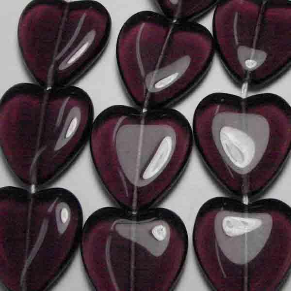 23MM Amethyst Heart