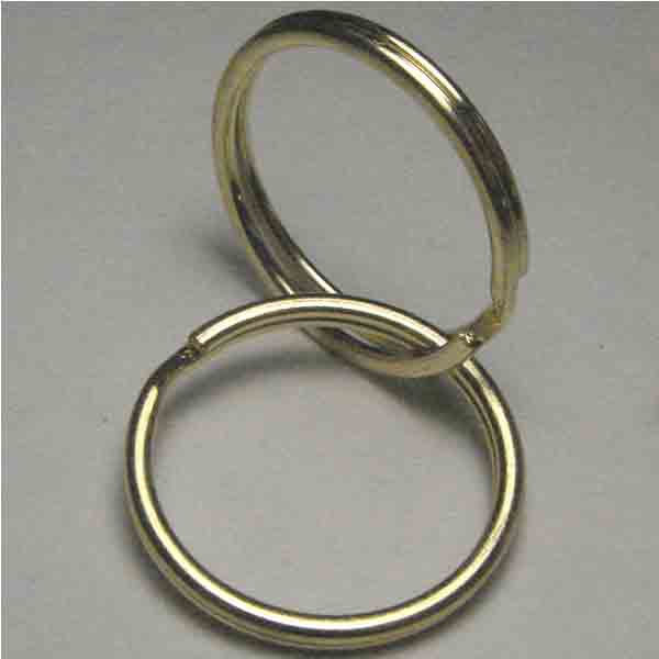 24MM Gold Split Key Ring