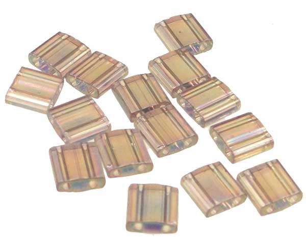 256 Transparent Smokey Amethyst Miyuki Tila Bead