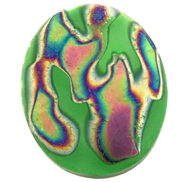 25X18MM Lime Green Cabochon