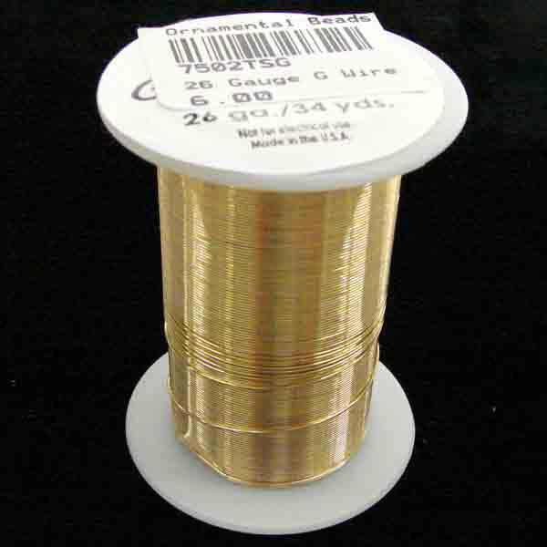 26 Gauge Gold Tarnish Resistant Wire