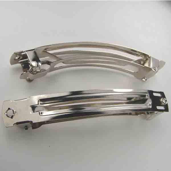 2.75 Inch Nickel Silver French Barrette