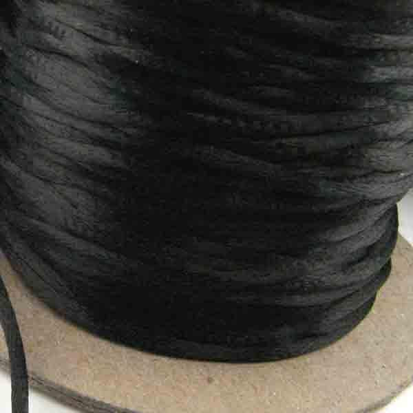 2MM Black Rattail Cord