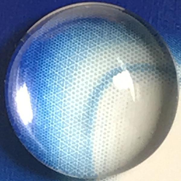 30MM Crystal Unfoiled Glass Tile Cabochon