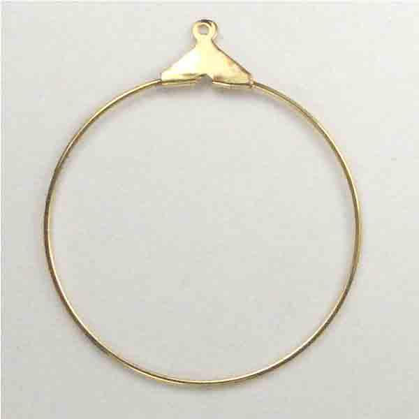 30MM Gold Hoop Dangle