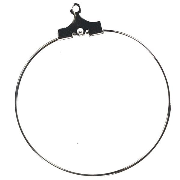 30MM Silver Plate Hoop