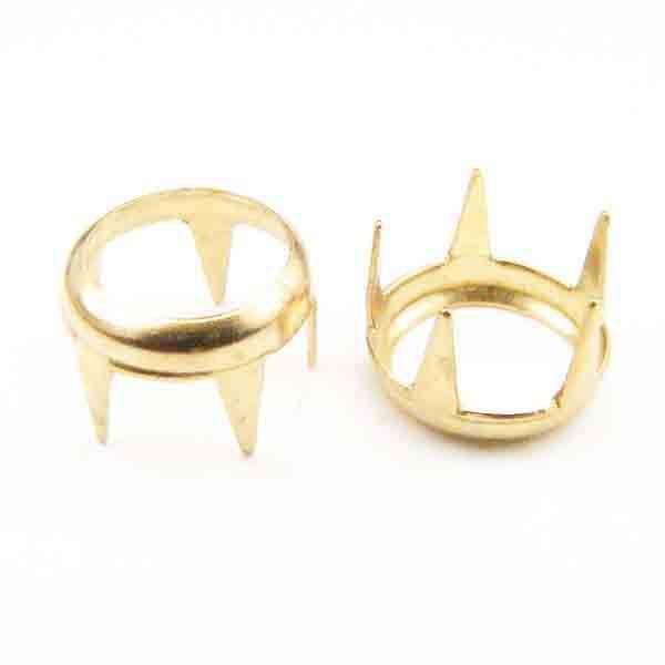 30ss Gold Flatback Rhinestone Setting