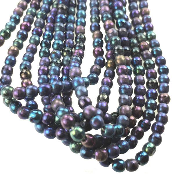 3MM Blue Iris Round Druk Ball