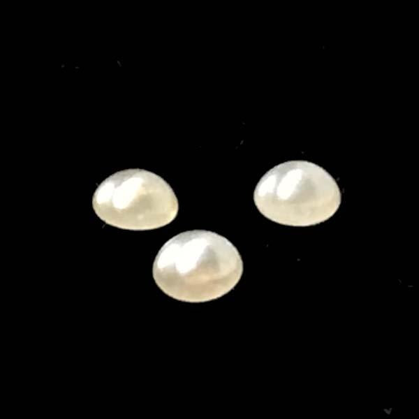 3MM Cream Pearl Cabochon