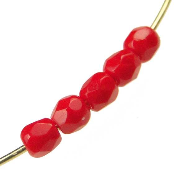 3MM Opaque Red Fire Polish Ball