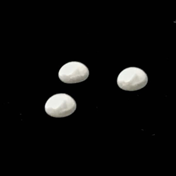 3MM White Pearl Cabochon