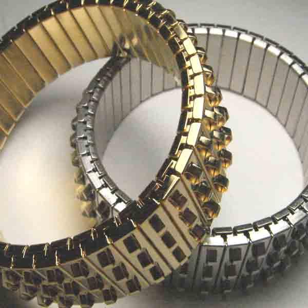 3 Row Gold Cha Cha Cha Expansion Bracelet
