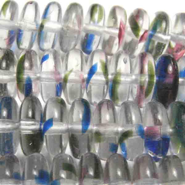 3x6MM Rainbow Crystal Belly Rondelle