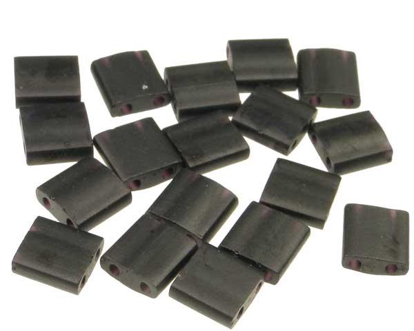 401F Matte Jet Black Miyuki Tila Bead