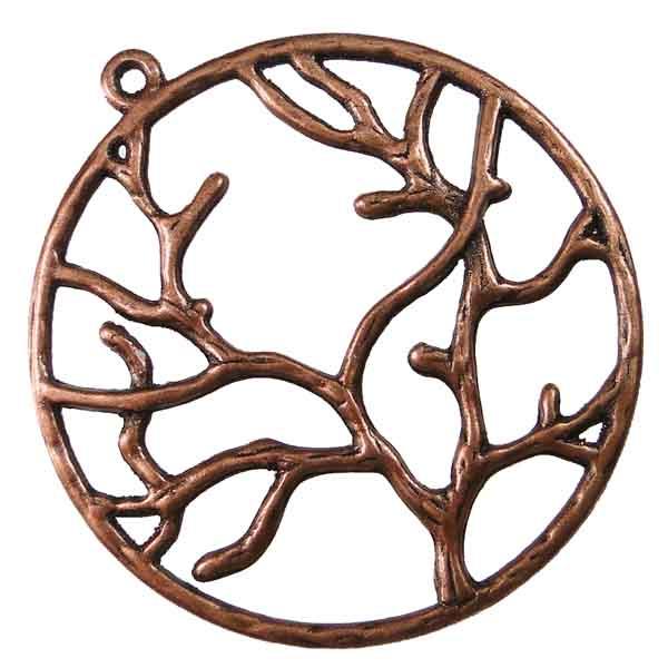 40MM Antique Copper Plate Tree