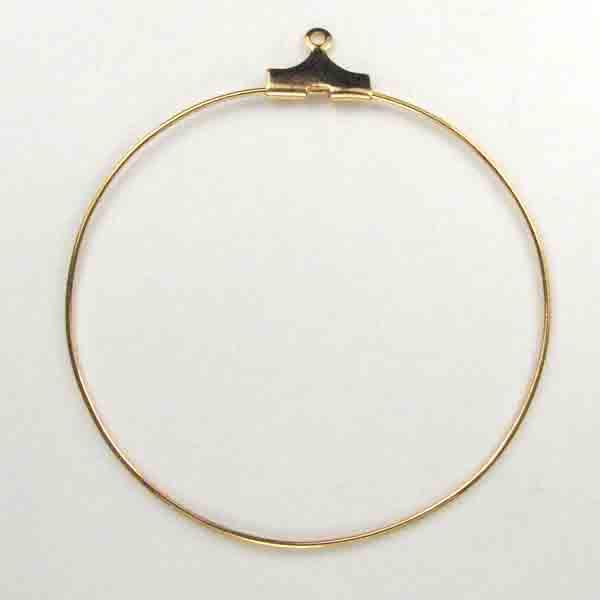 40MM Gold Hoop Dangle