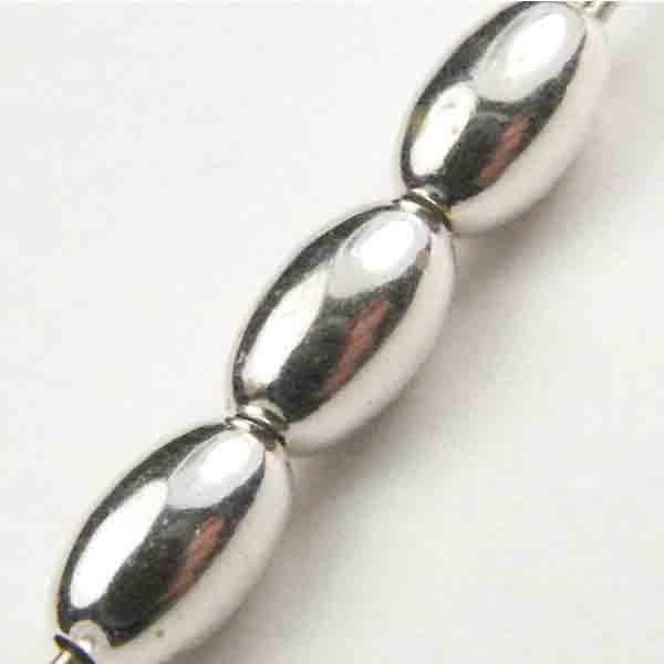 4.5X3 Sterling Silver Smooth Oval