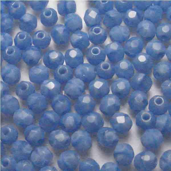 4MM Blue Satin Fire Polish Ball