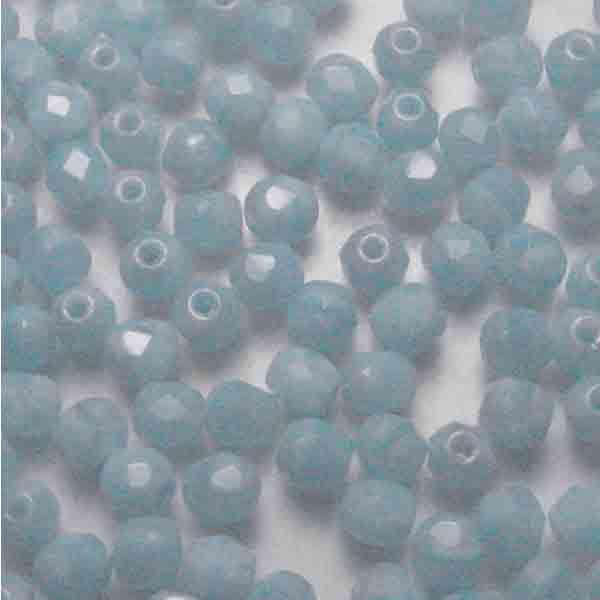 4MM Light Blue Turquoise Satin Fire Polish Ball