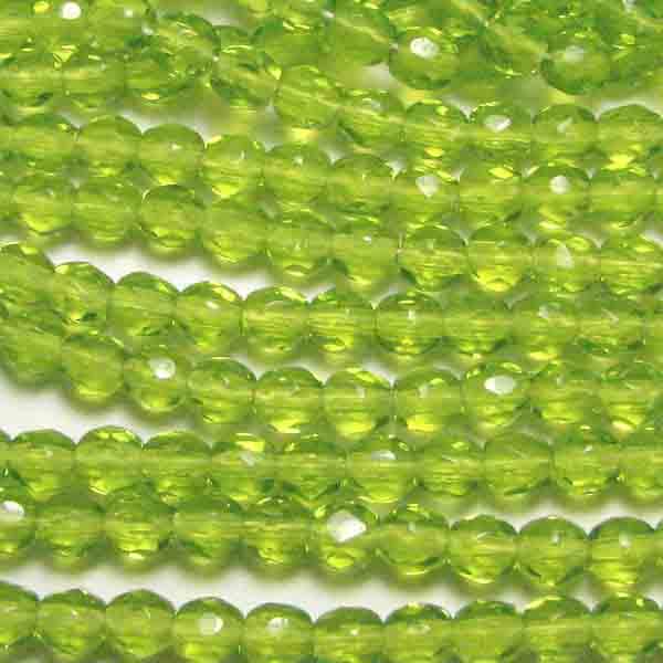 4MM Olivine Fire Polish Ball