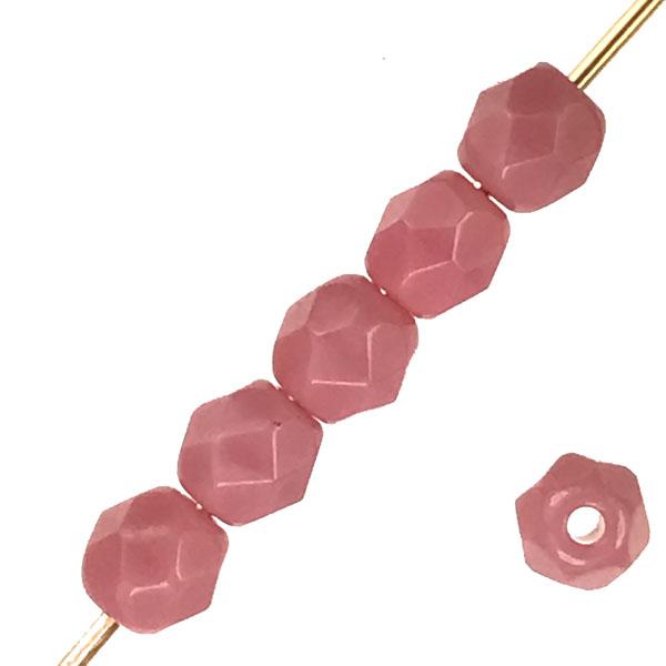 4MM Opaque Pink Fire Polish Ball