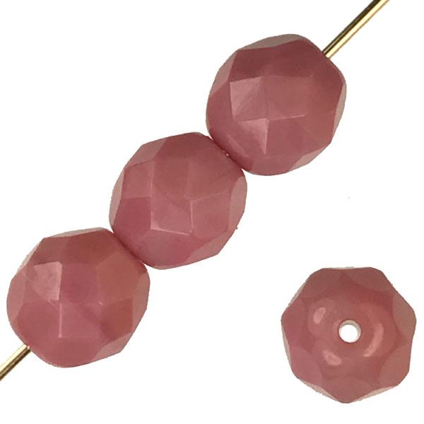 4MM Opaque Pink Fire Polish Ball