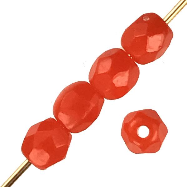 4MM Orange Fire Polish Ball