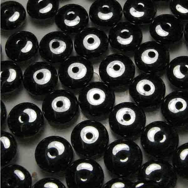 8x4MM Hematite Belly Rondelle