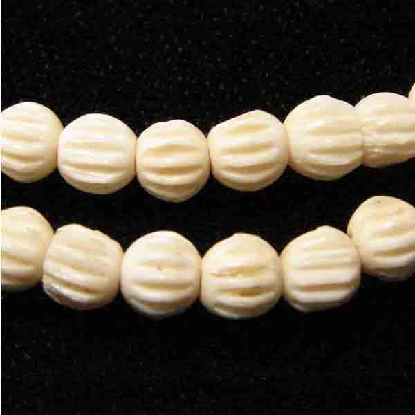5MM Antique White Bone Melon Ball