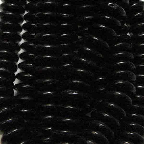 5x10MM Jet Belly Rondelle