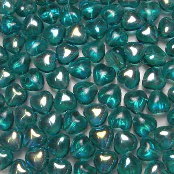 6MM Blue Zircon Ab Heart