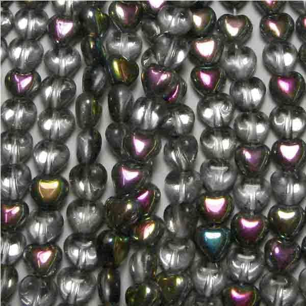 6MM Crystal With Vitrail Heart