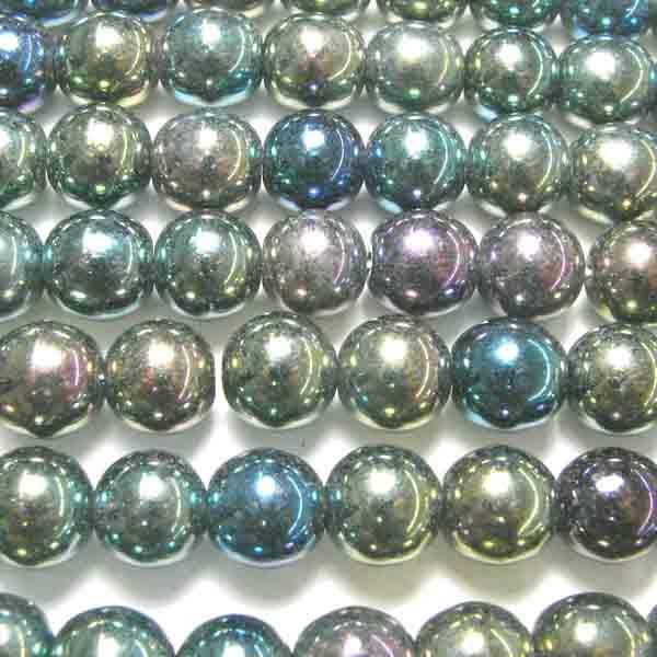 6MM Green Iris Round Druk Ball