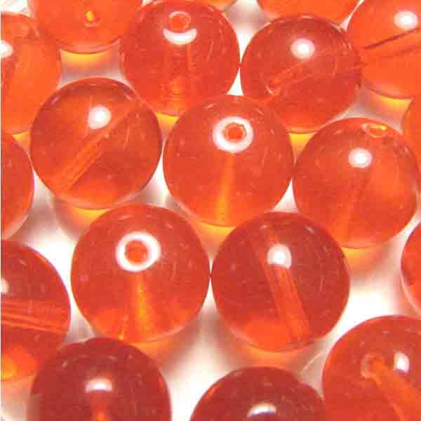 6MM Hyacinth (Orange) Round Druk Ball