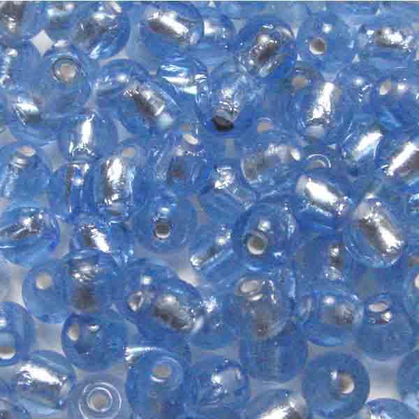 6MM Light Sapphire with Silver Foil