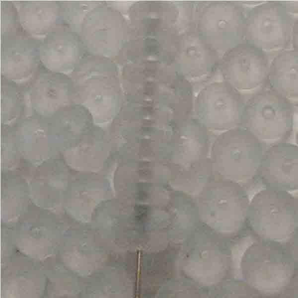 6MM Matte Crystal Belly Rondelle