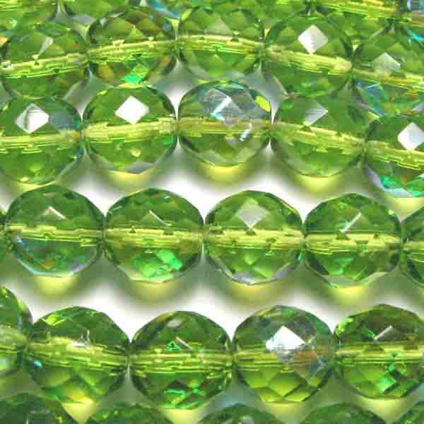 6MM Olivine AB Fire Polish Ball